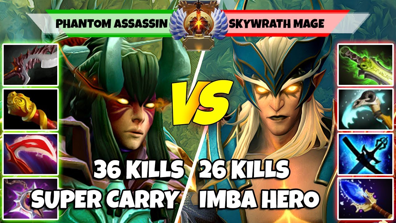 PHANTOM ASSASSIN (Carry) vs SKYWRATH MAGE (Mid) - Battle Of Immortal Rank Dota 2 Players - Z Dota 2