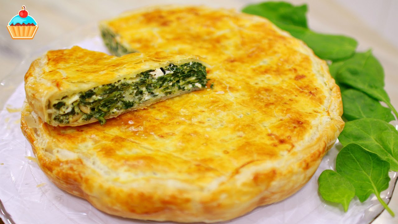 ПИРОГ СО ШПИНАТОМ И СЫРОМ /PIE WITH SPINACH AND CHEESE!