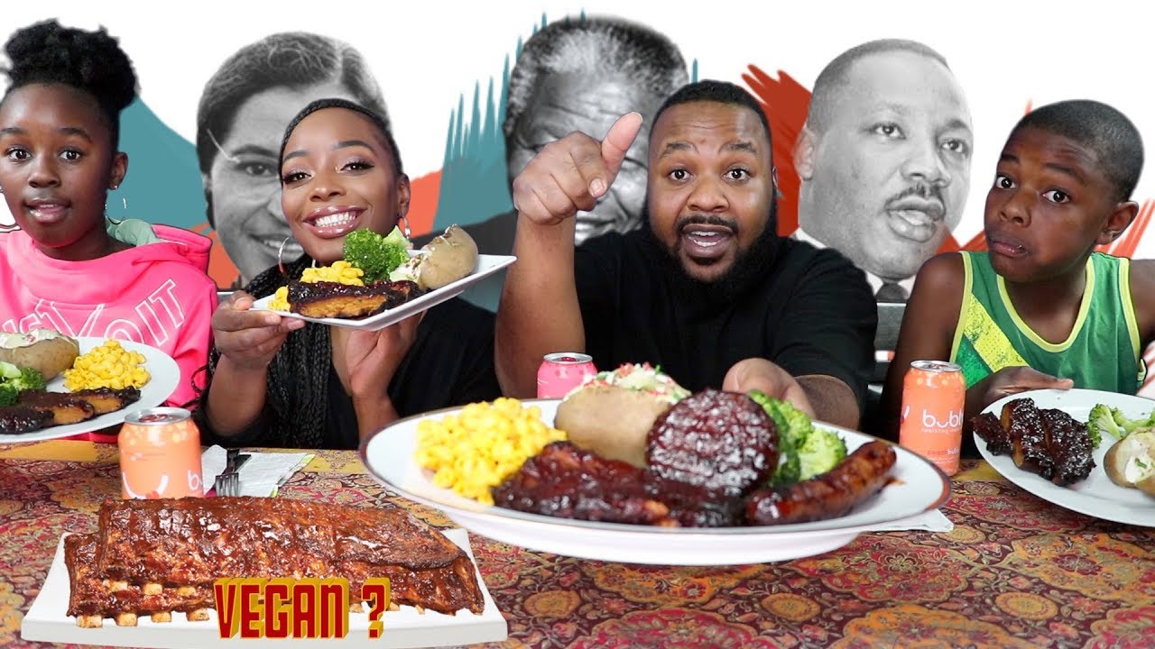 VEGAN SMOKEY BBQ RIB RECIPE / REVIEW | MUKBANG | EATING SHOW