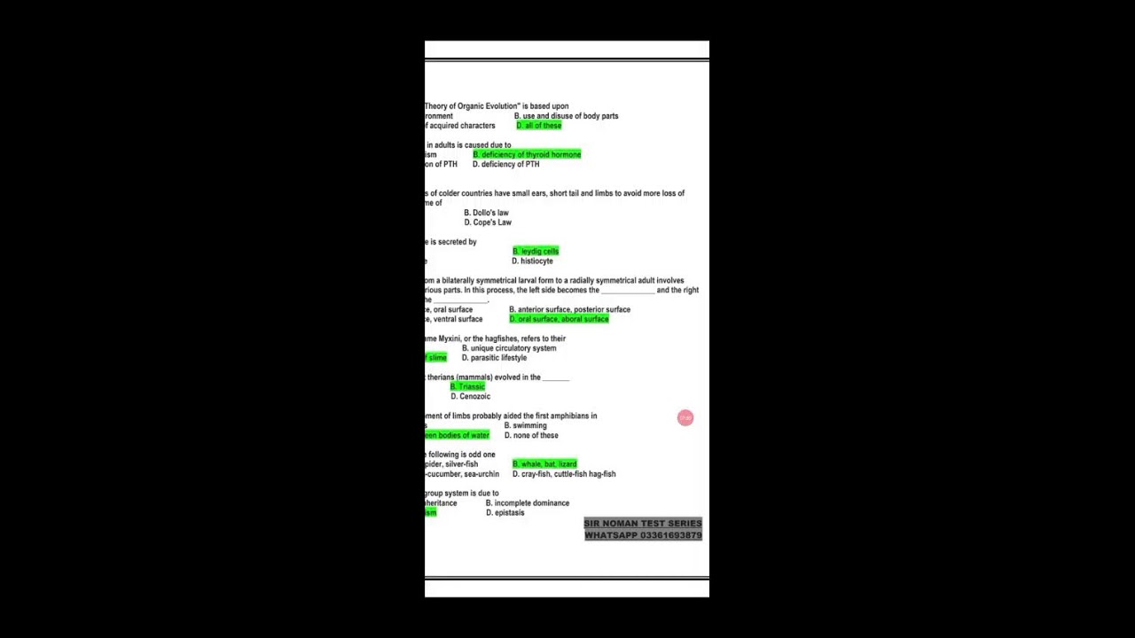 Biology important MCQS for Neet,etea, MDCAT, Kppsc, ppsc, bpsc