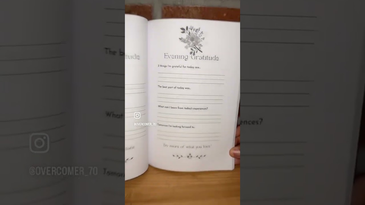 Gratitude Journal for Mornings & Evenings | Start and End Your Day with Thankfulness