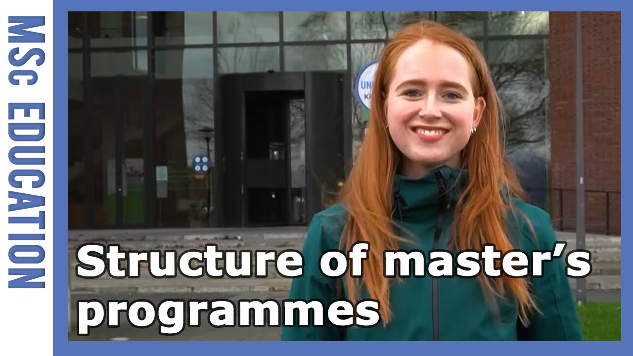 Structure of education of WUR master's programmes | WURtube