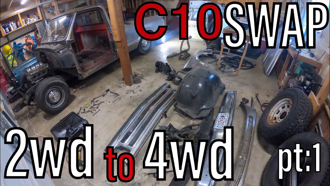 C10 Swap 2wd to 4wd pt:1 on 1967 Chevy Truck