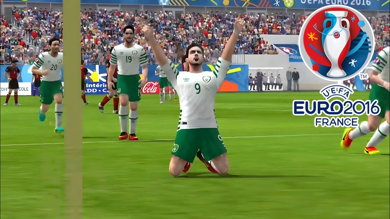 PES 6 Republic of Ireland vs Belgium (Group E) | Group Stage UEFA Euro Cup France 2016