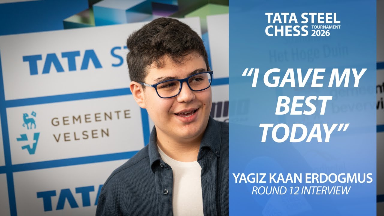 Yagiz Kaan Erdogmus round 12 interview | Tata Steel Masters 2026