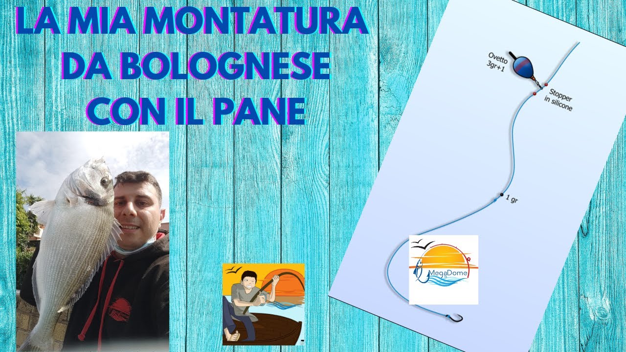 SUPERMONTATURA PER PESCA A BOLOGNESE CON IL PANE! BREAD FISHING FLOATING RIG!
