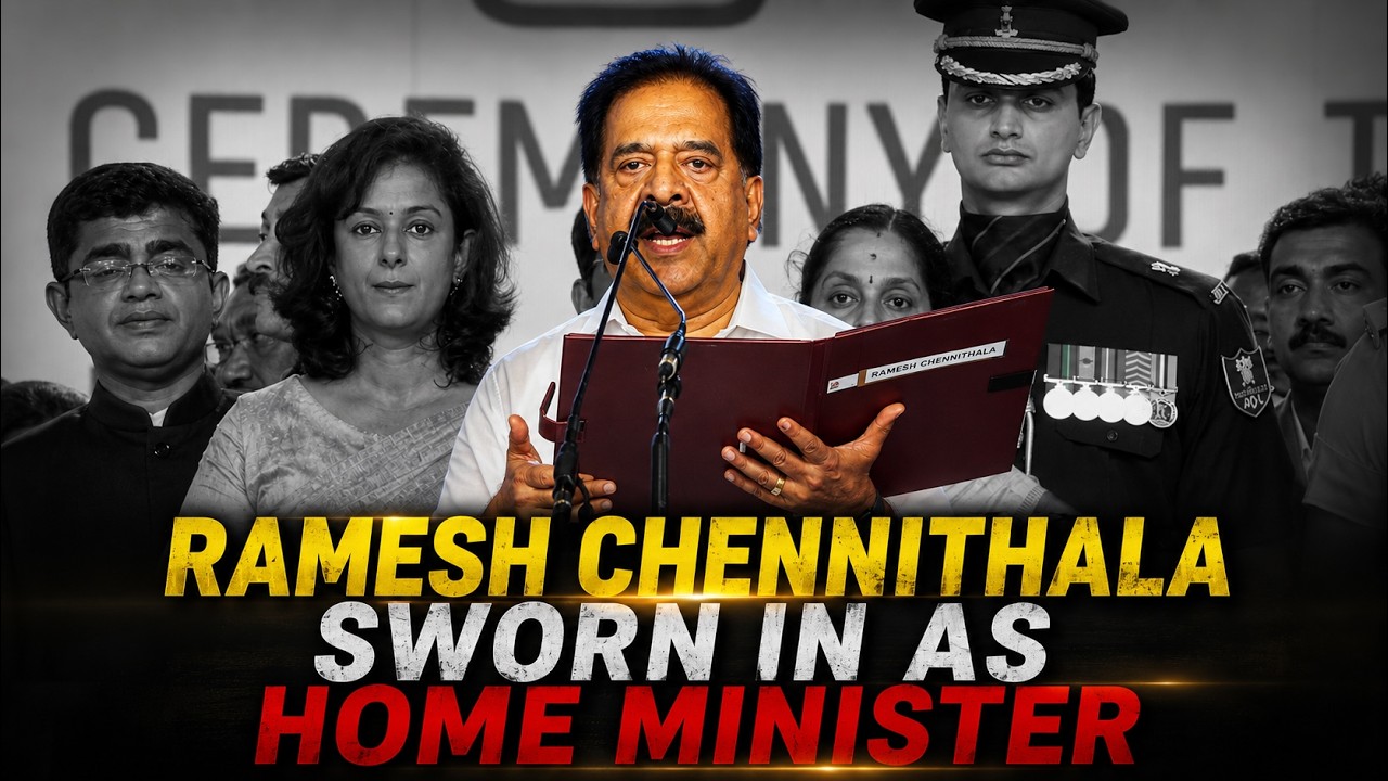 Ramesh Chennithala Takes Charge As Keralam's Home Minister | Watch The Oath Moment