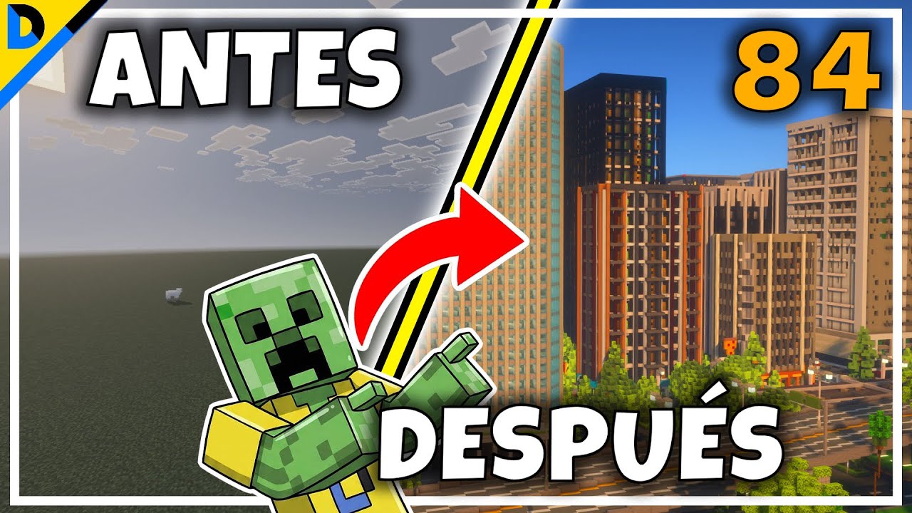 🏢Construí GRANDES EDIFICIOS para mi NUEVA ciudad de MINECRAFT! -  #85