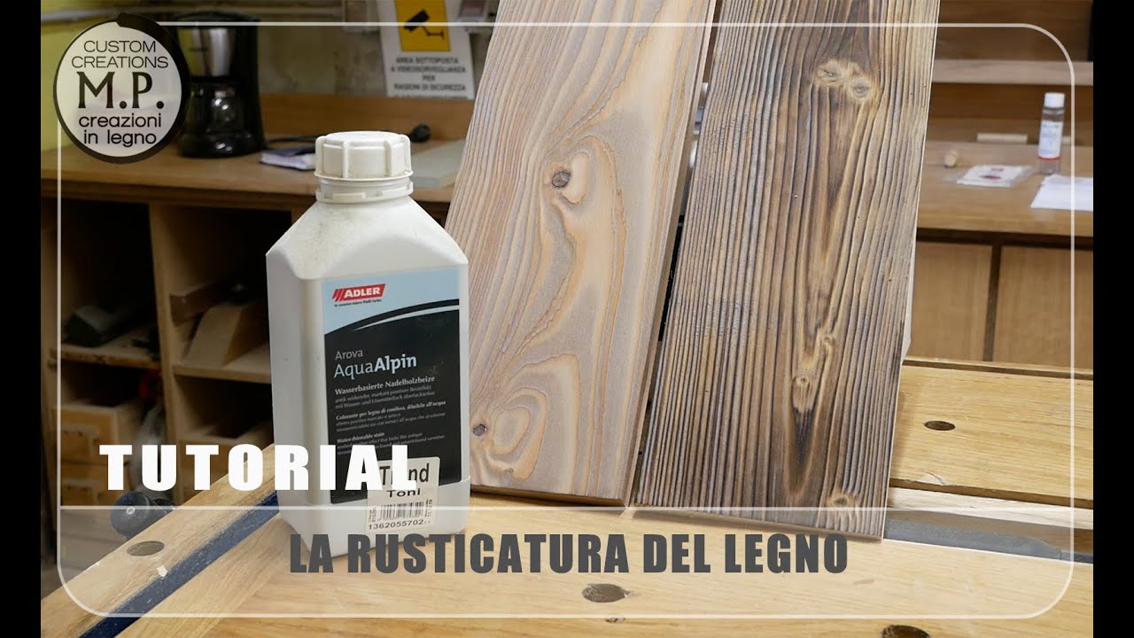 Tutorial - Rusticatura del legno