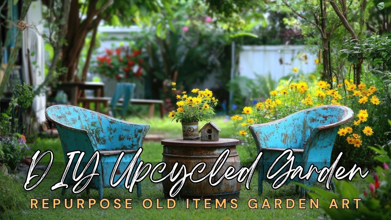 🌻🦋 DIY Upcycled Garden Decor: Repurpose Old Items into Beautiful Garden Art!