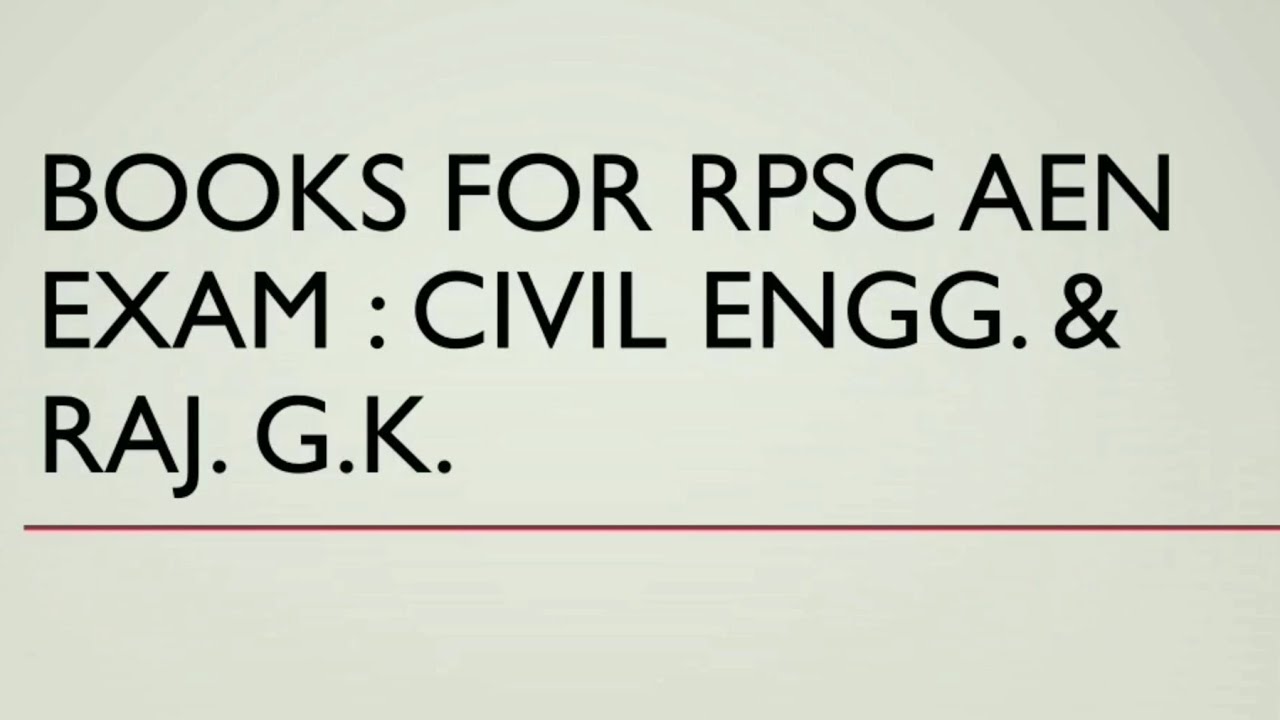 Books for rpsc aen exam by Made Easy publication