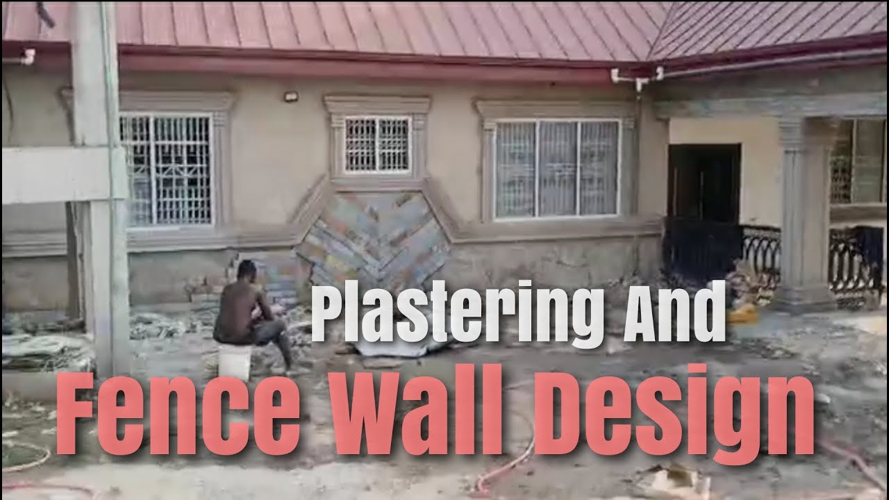 Building In Ghana 🇬🇭 | Fence Wall Design Windows Design And Plastering Start to Finish Construction