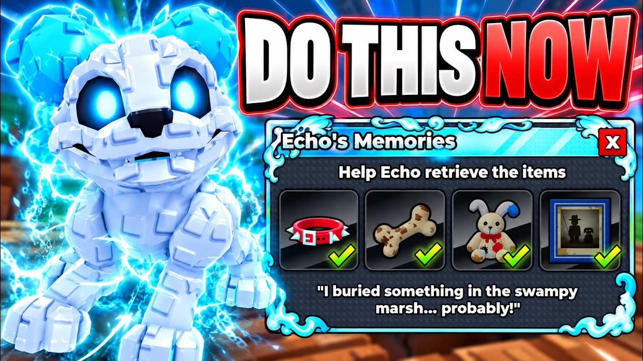 Как найти все местоположения потерянных предметов ECHO DOG в Steal An Egg! ROBLOX