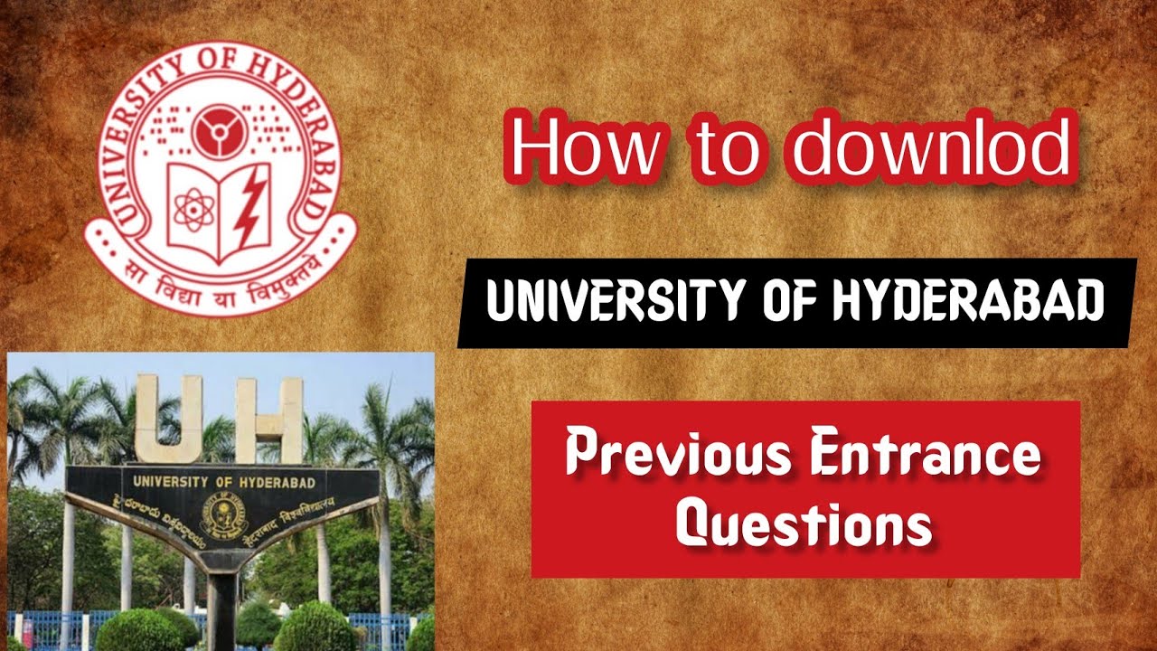 How to downlod hyderabad university entrance exam previous year question papers |hcu entrance 2020