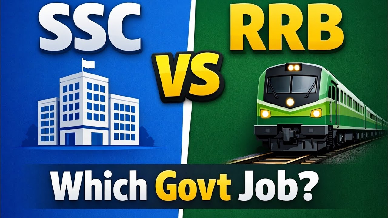 SSC vs RRB | Difference Between SSC and RRB Exams | Which Government Job is Better?#perarasanacademy