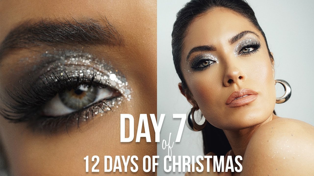 12 DAYS OF CHRISTMAS/DAY 7: Disco silver glitter eyes for your NYE makeup | Melissa Alatorre