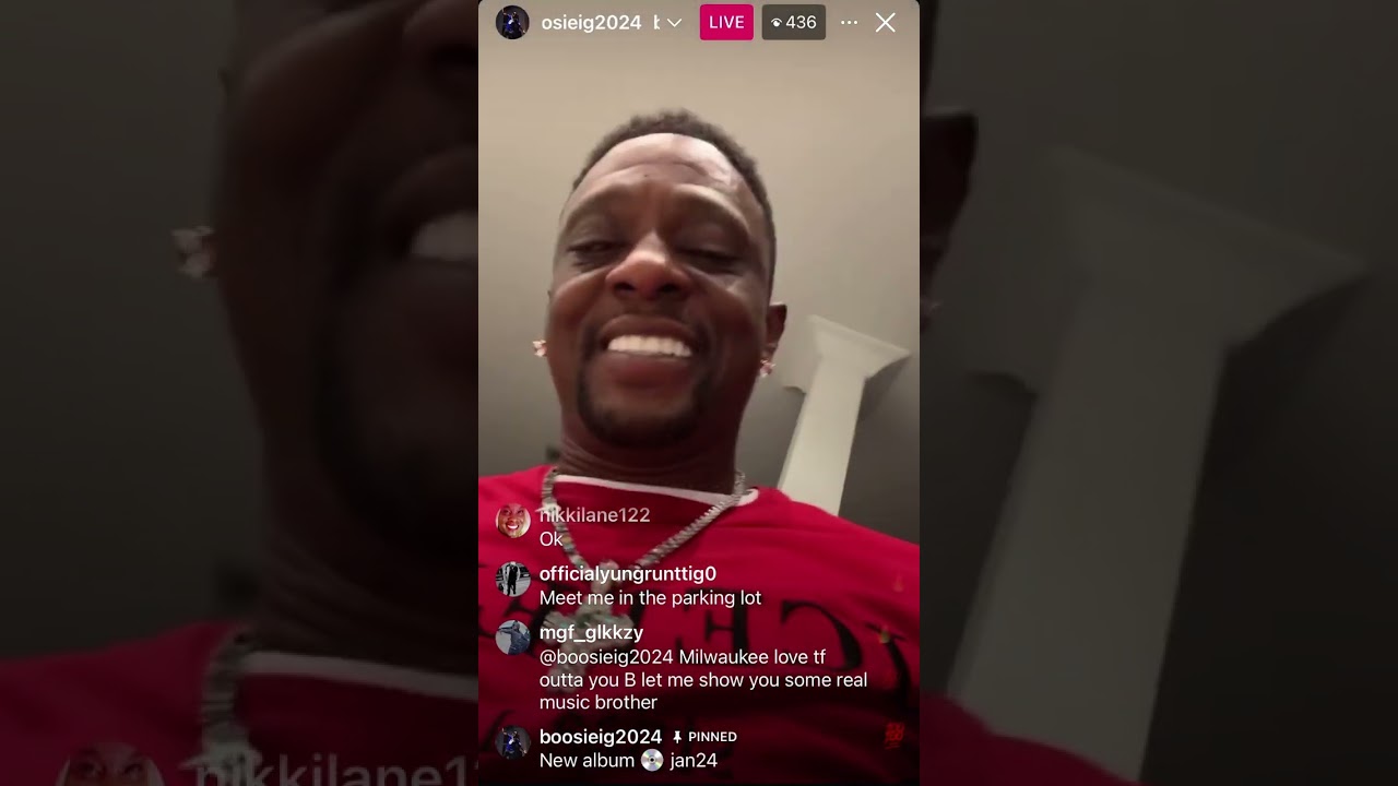 Boosie IG Live 1/17/25 Blasting New Music