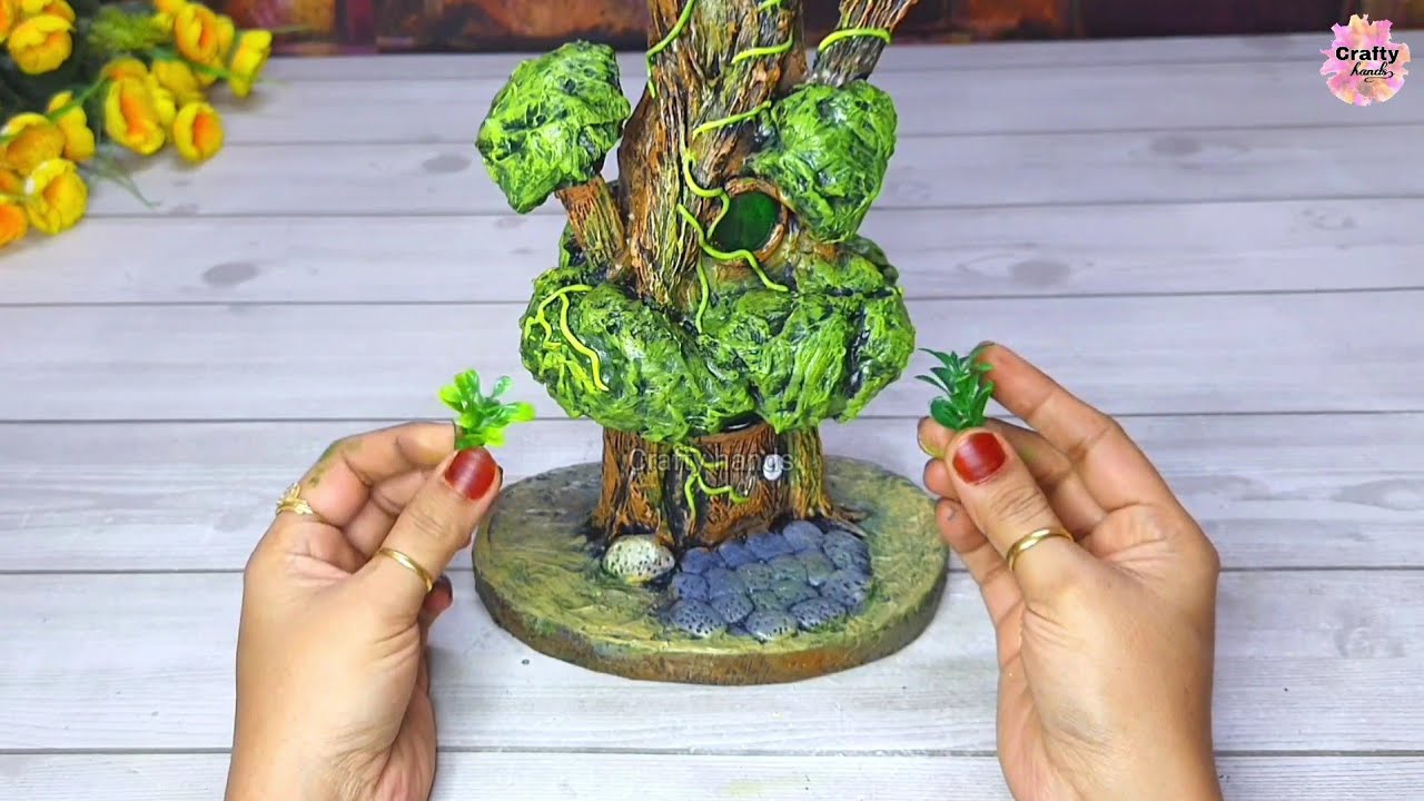 An amazing diy idea of making tree house | Diy tree house | craft ideas | craft | diy | Crafty hands