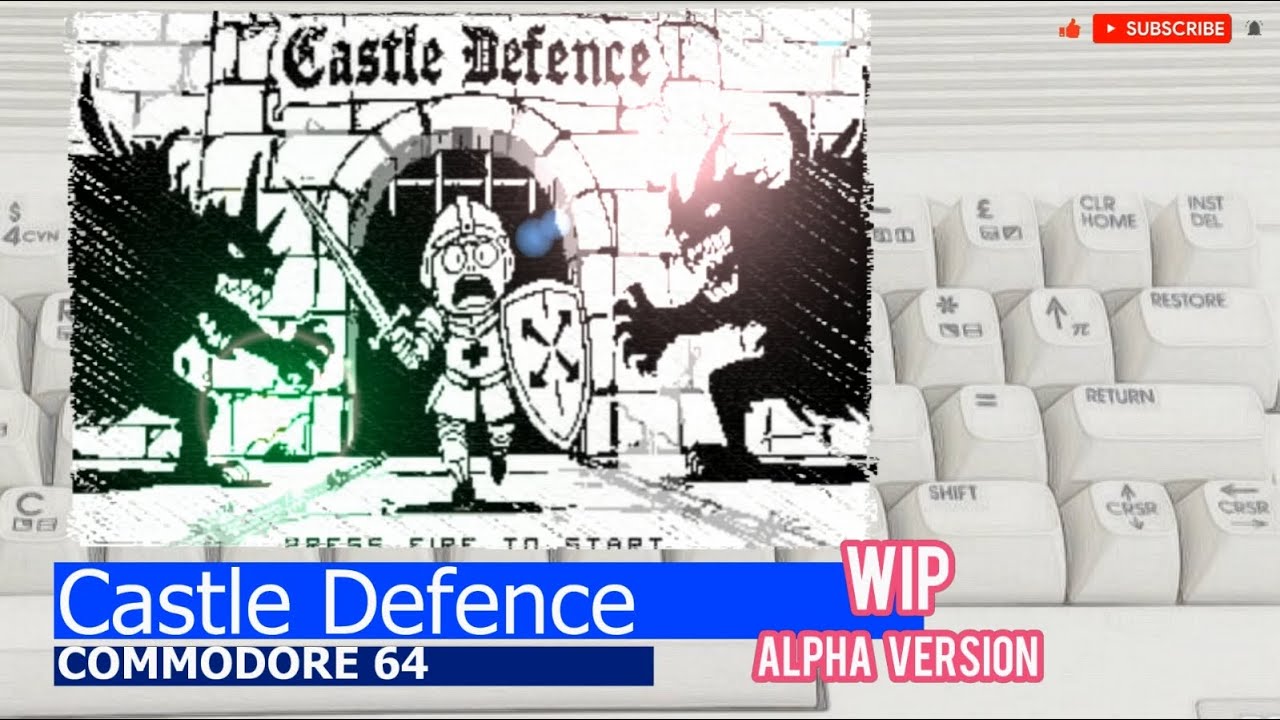 Commodore 64 -=Castle Defence=- v0.9 alpha version