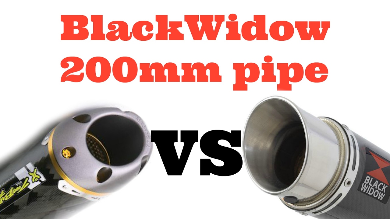 Kawasaki ER6N BlackWidow 200mm exaust VS original