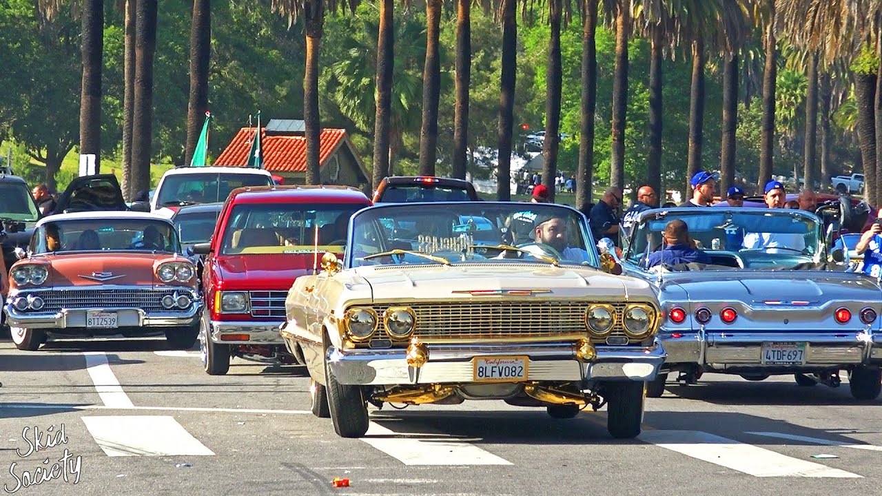 Police SHUT DOWN Lowrider Cruise! Elysian Park Los Angeles
