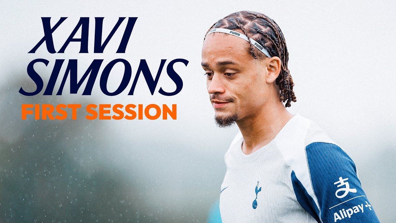 Xavi Simons in focus! | First Spurs training session
