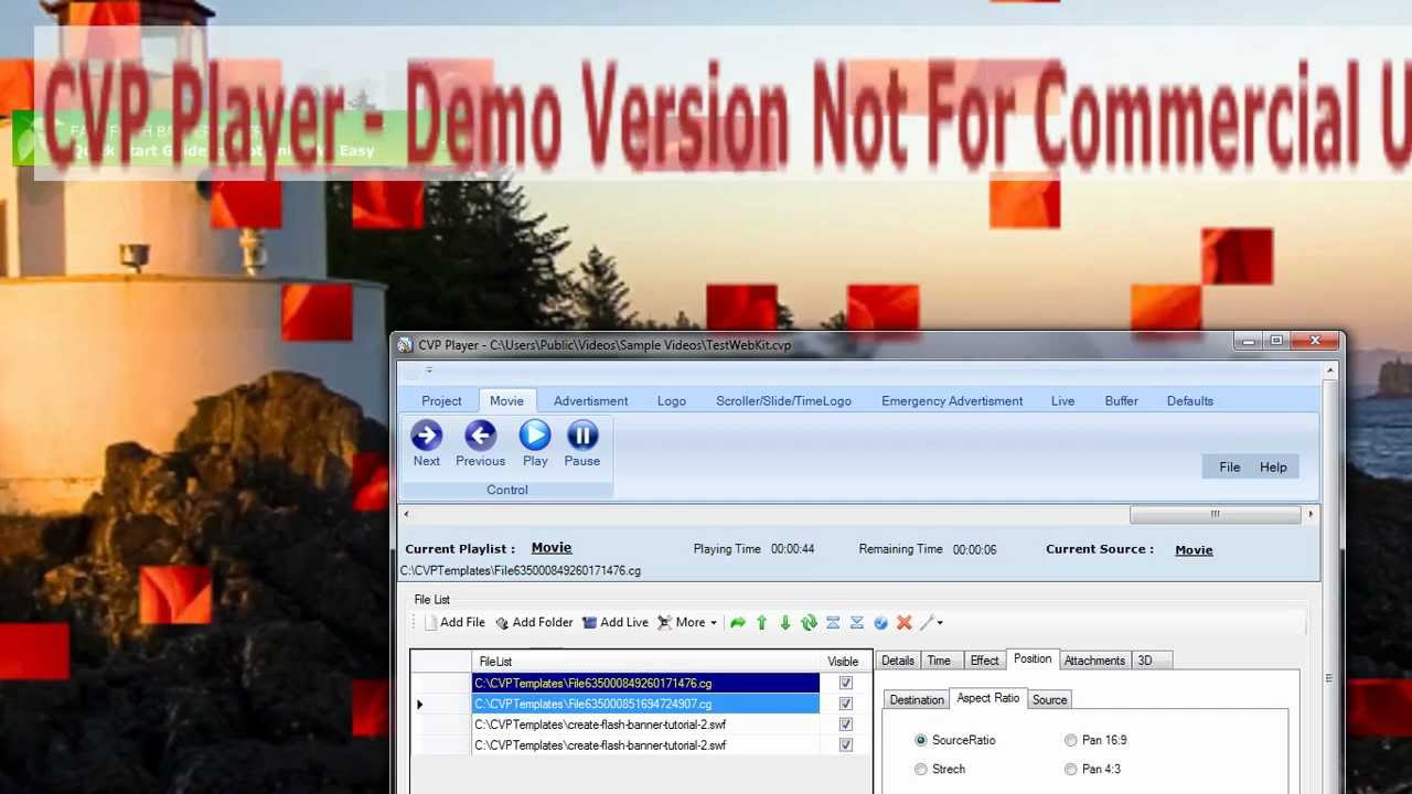 CVP Player New Version - Power CG Templates with Flash Alpha Layers
