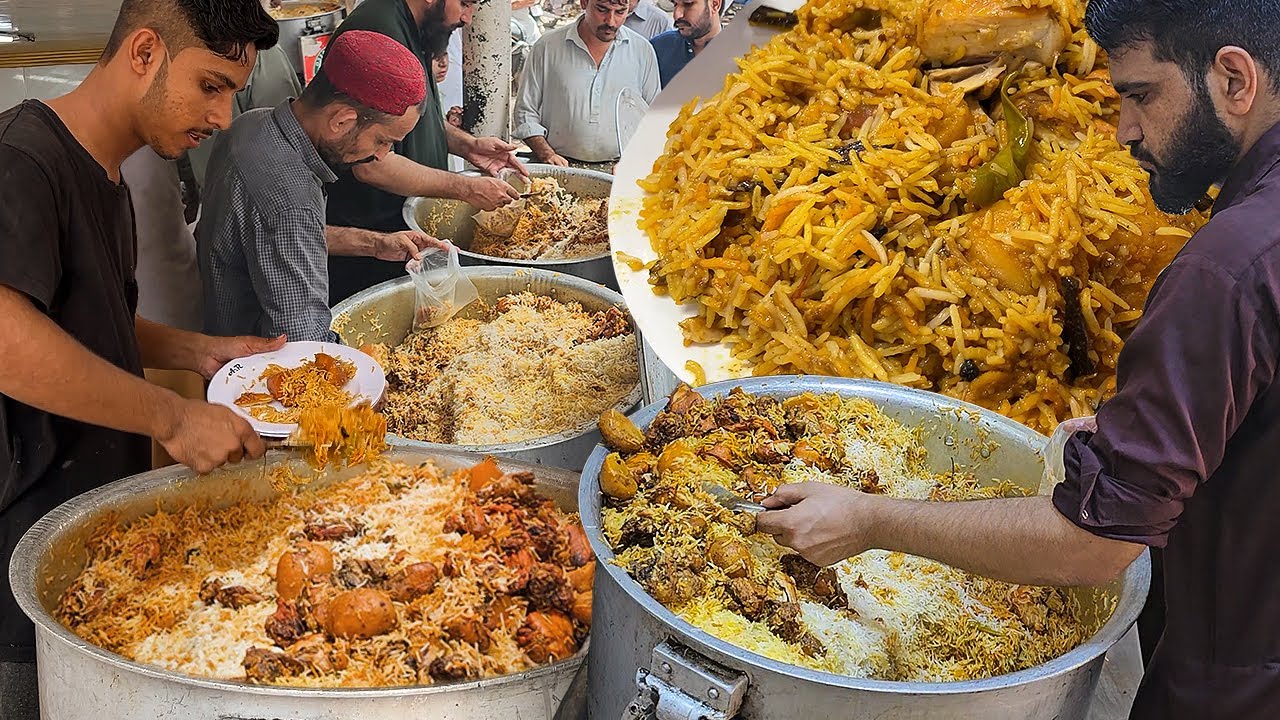 Famous Al Rehman Chicken Biryani | People are Crazy for Roadside Street Food Chicken Biryani
