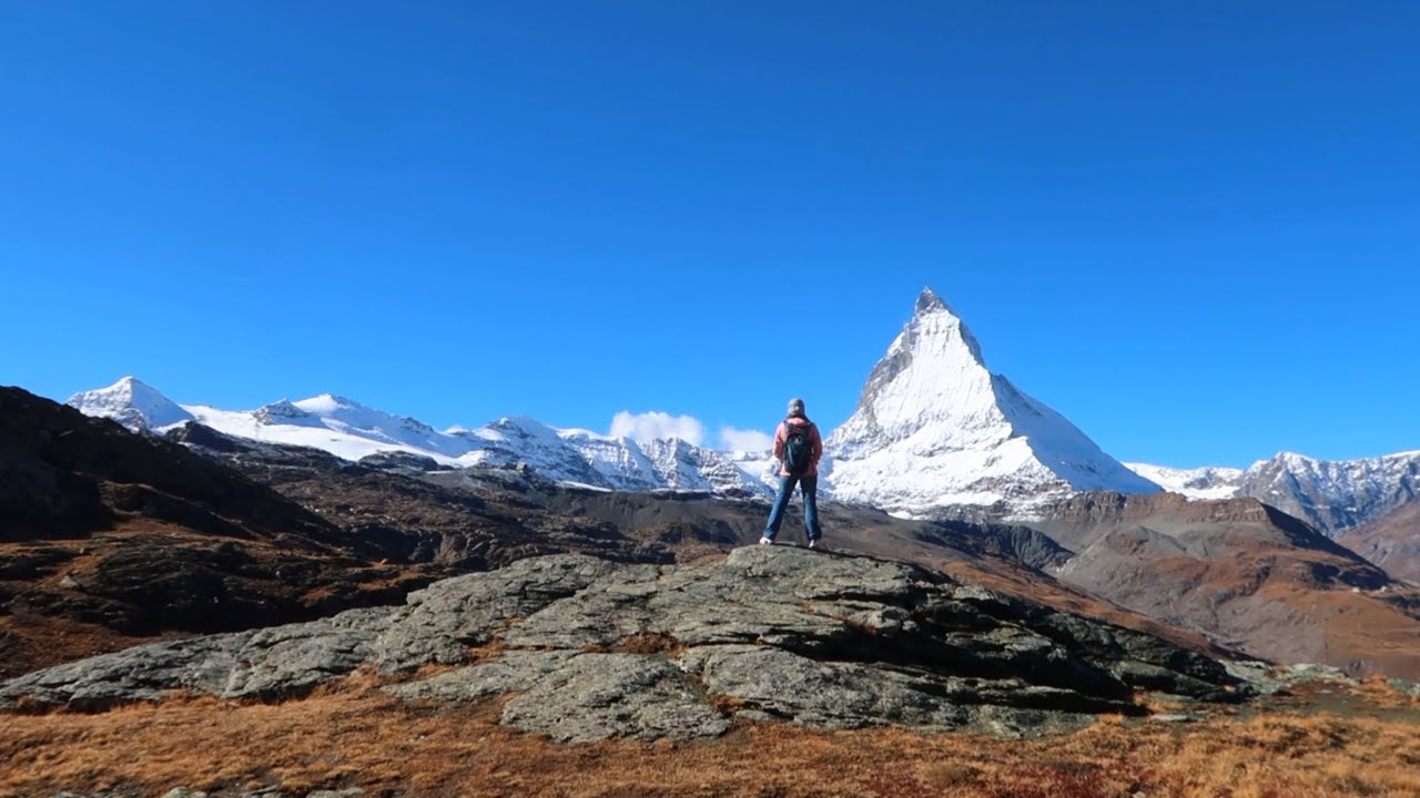 SWISS VLOG #5 : NAIK DGN TRAIN, TURUN JALAN KAKI | MATTERHORN, ZERMATT