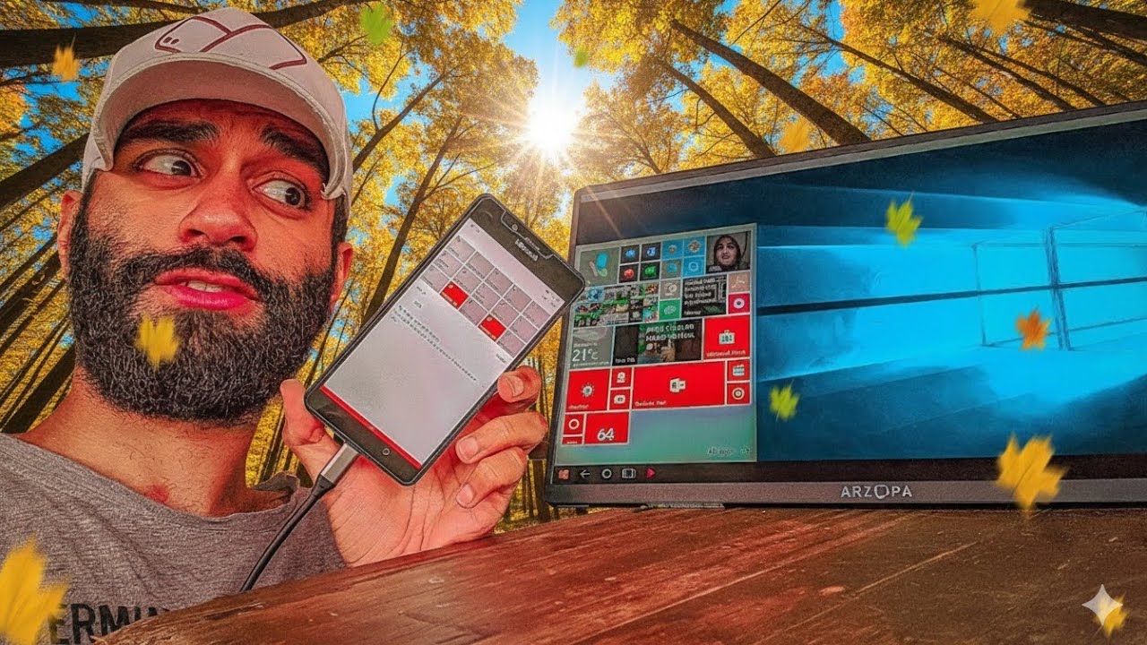 ✹MEU CELULAR VIROU UM PC GAMER 😨❗.. *AZORPA A1 GAMUT* o MONITOR BIZARRO do ALI EXPRESS..