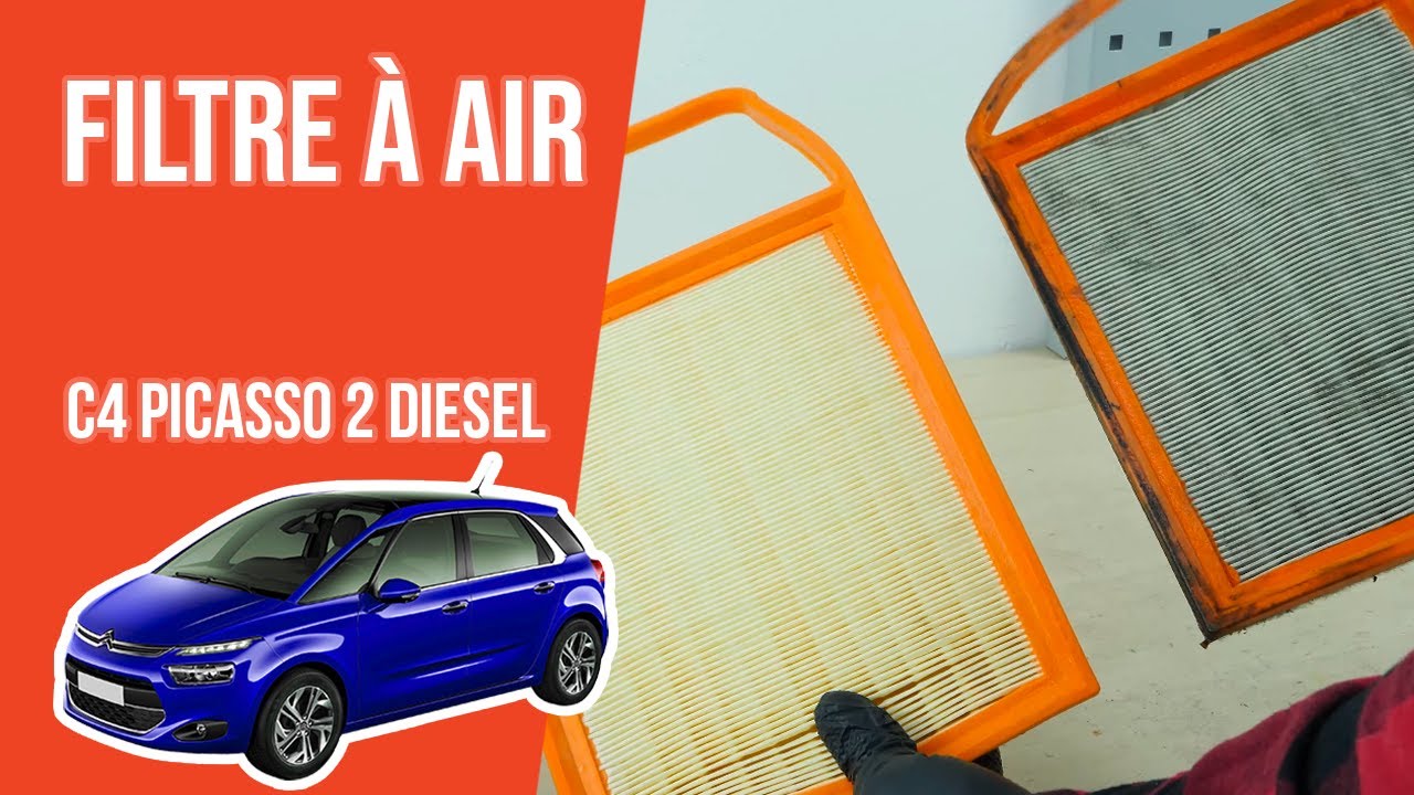 Changer le Filtre &agrave; air Citro&euml;n C4 Picasso 2 1.6 HDI 💨