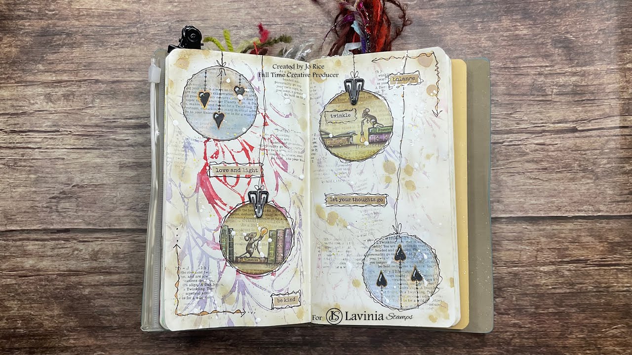 Fun Journal Page by Jo Rice #journaling #laviniastamps #washitape 