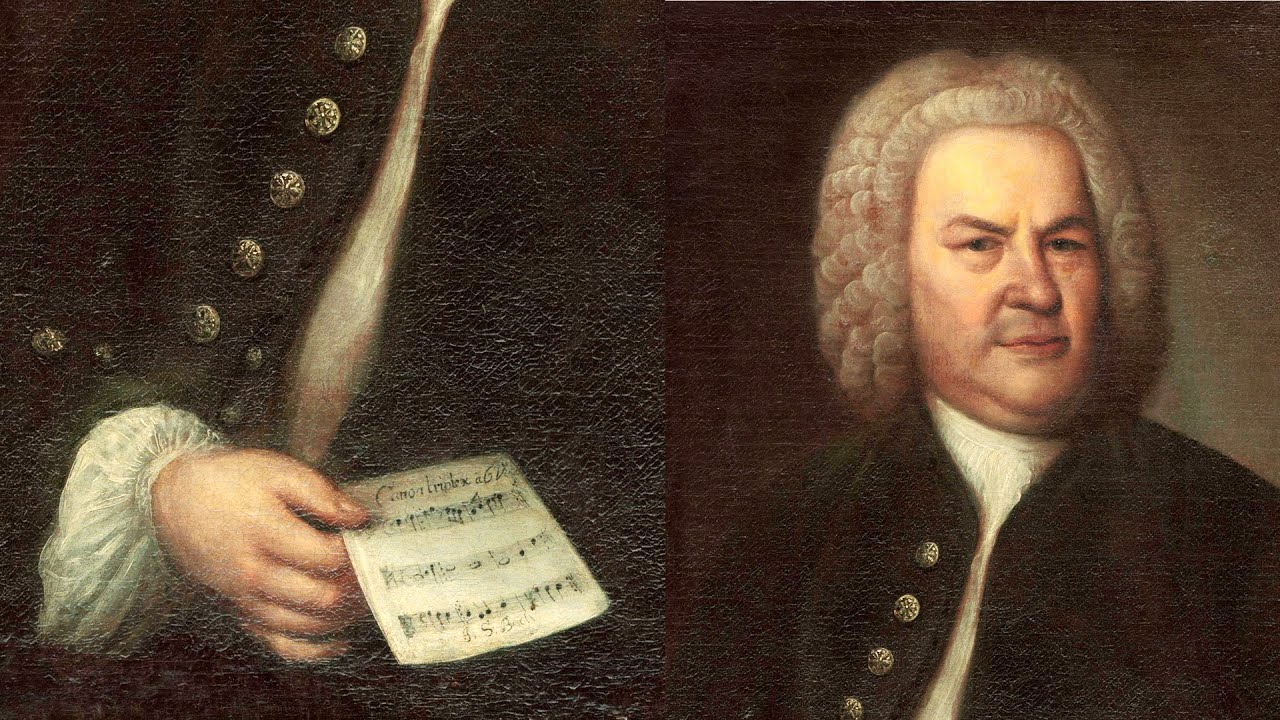 Loure in G major by J. S. Bach played on a two-manual harpsichord