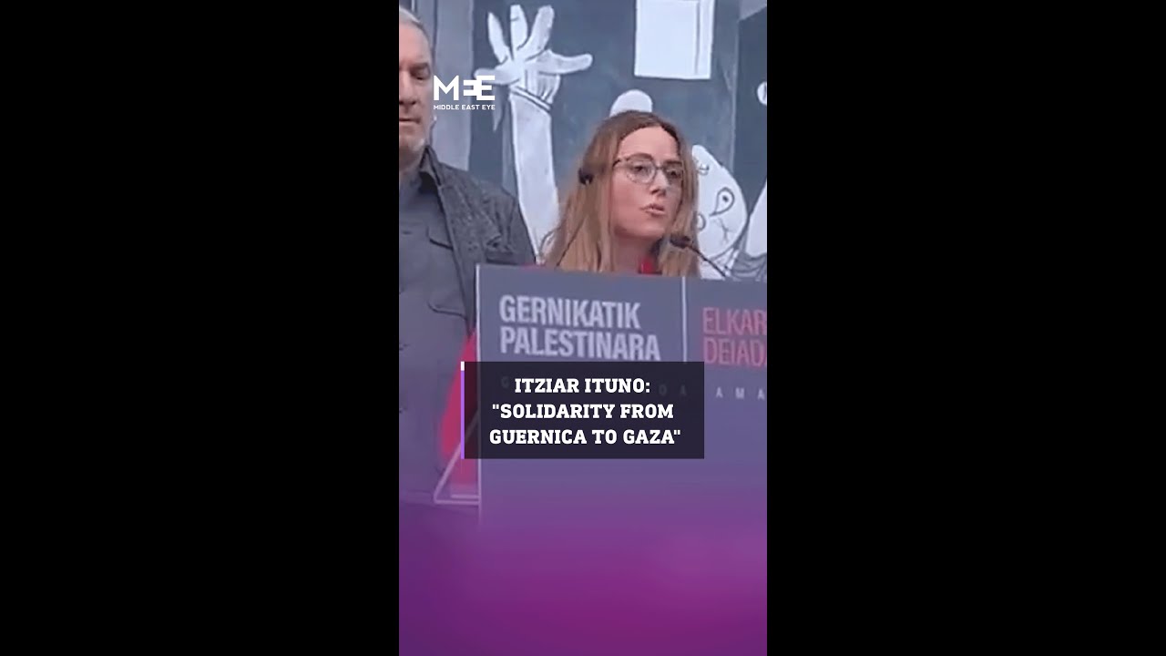 Money Heist star send solidarity to Gaza from Guernica