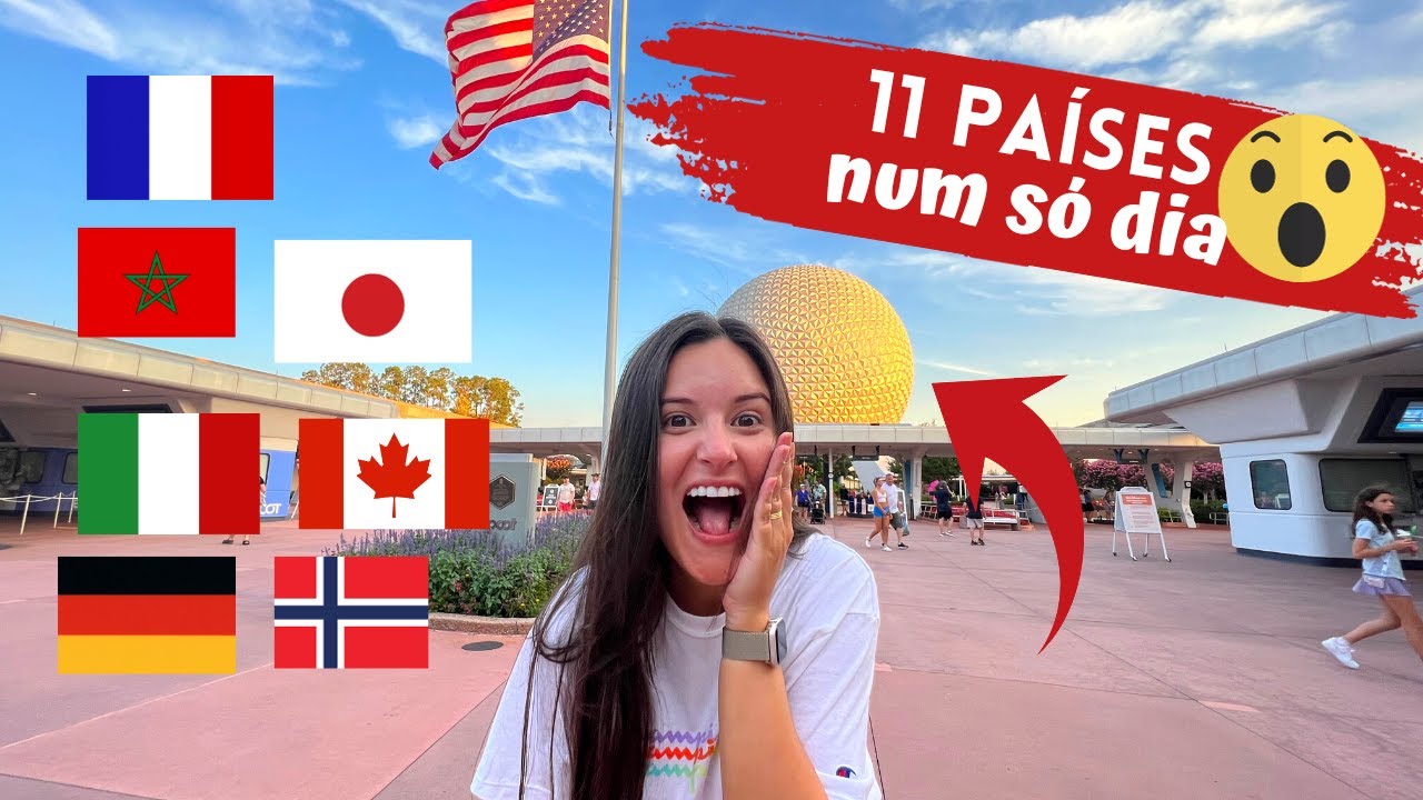 EPCOT parque da DISNEY em ORLANDO - TOUR por 11 países! IMPERDÍVEL!!!