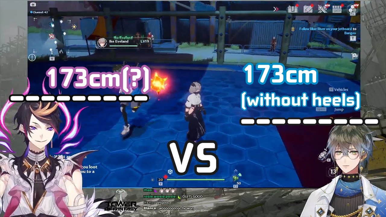 173cm vs 173cm (without heels) [ Ike Eveland / Shu Yamino ]