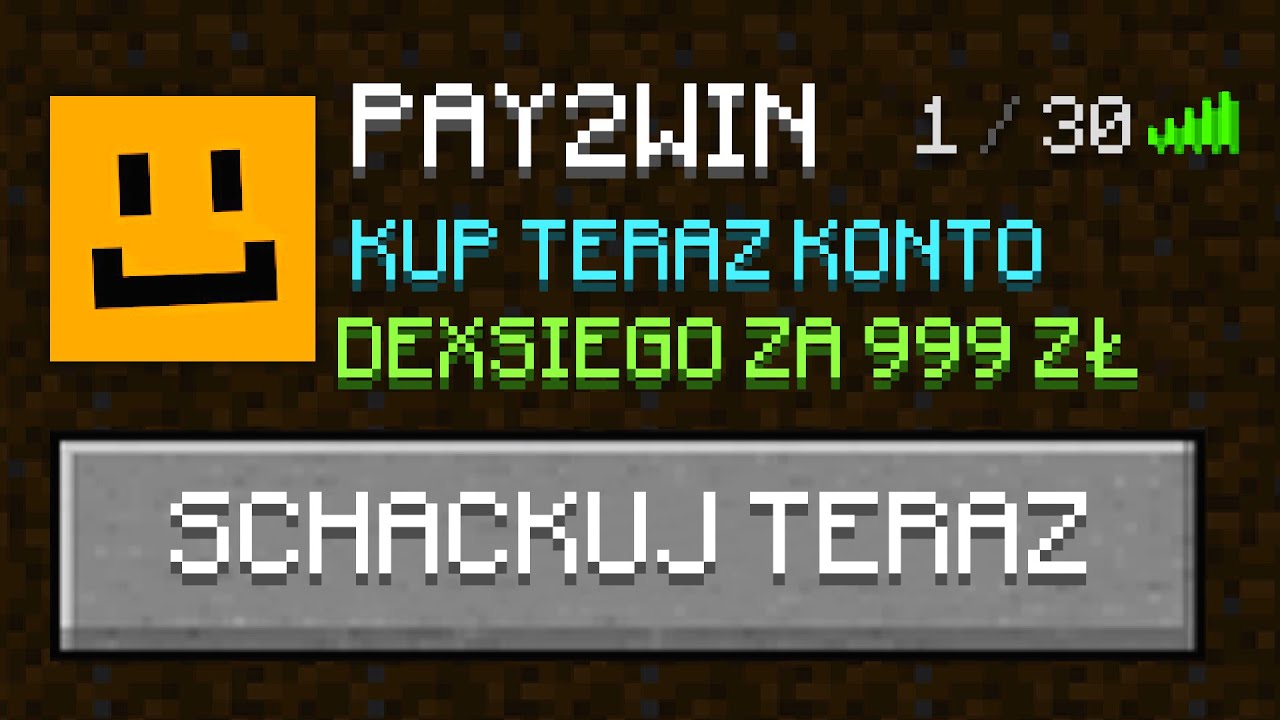 Na tym SERWERZE PAY2WIN SPRZEDAJĄ HASŁA GRACZY…