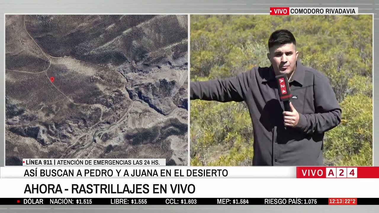 🔴 RASTRILLAJE EN VIVO EN CHUBUT: AS&Iacute; BUSCAN A PERO Y JUANA EN EL DESIERTO