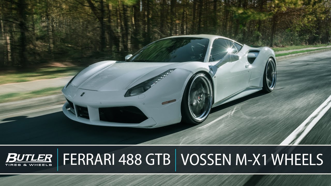 Lowered Ferrari 488 GTB | Vossen M-X1 Wheels | Butler Tire
