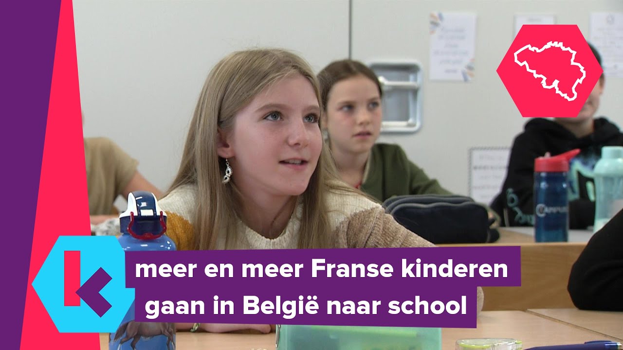in deze klas zitten vijf kinderen uit Frankrijk