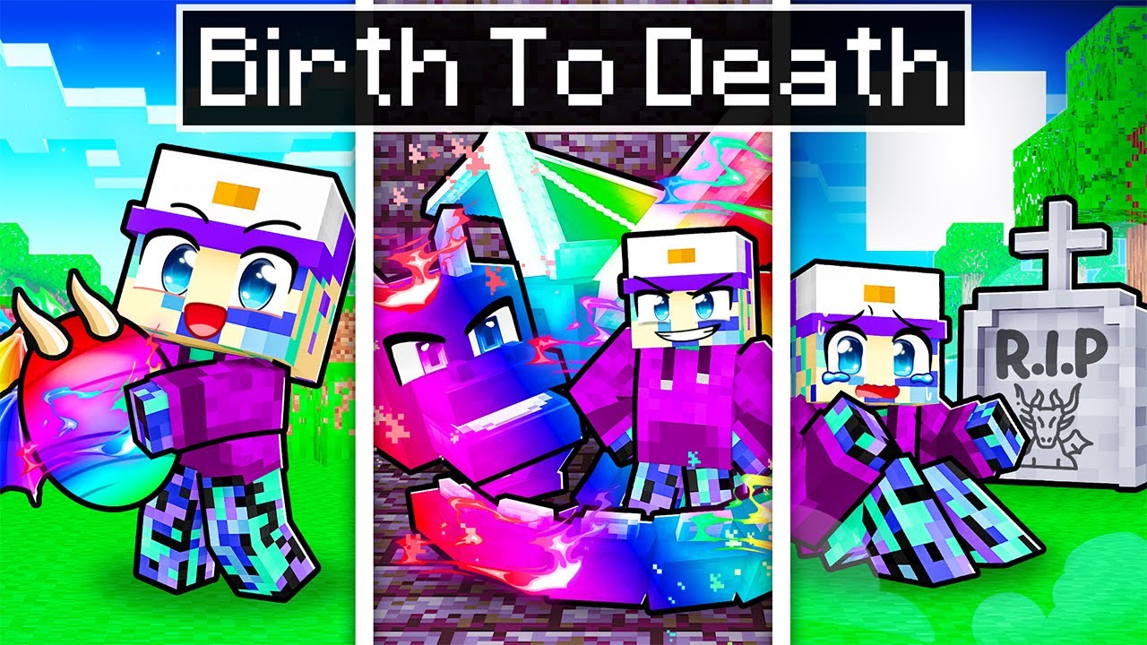 BIRTH To DEATH of a DRAGON in Minecraft!