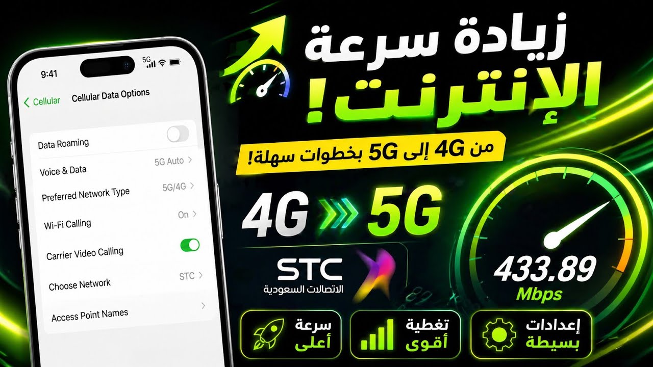 تهيئة إنترنت STC &ndash; أسرع وأفضل تجربة STC 4G 5G internet Settings