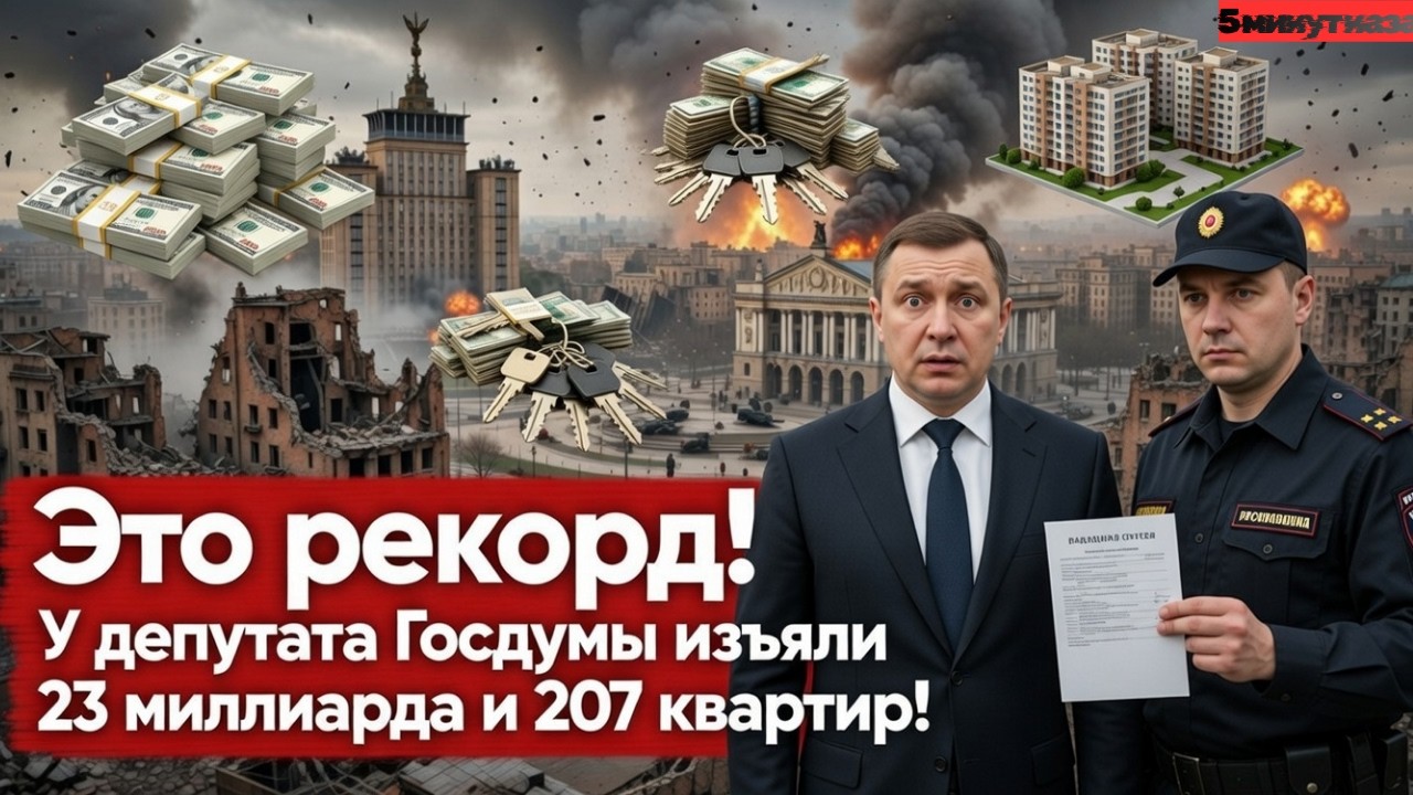 Это рекорд! У депутата Госдумы изъяли 23 миллиарда и 207 квартир Рекорд изъятия у Белоусова
