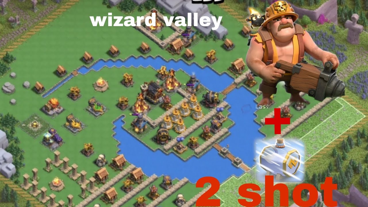 Wizard valley and super miniero 2 shot full attack😱