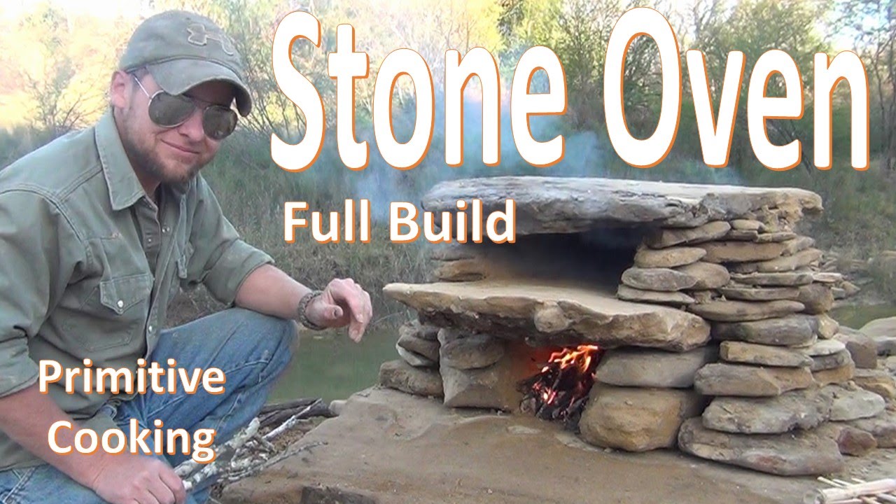 Primitive Stone Oven Build (with cooking catfish test)