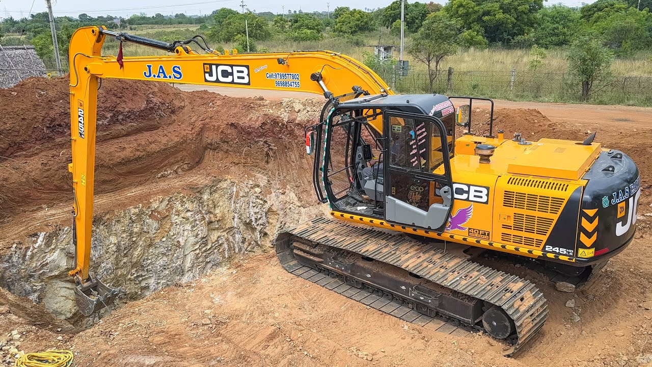 JCB 245 LR Excavator Finally Finished 40ft 25x30 size New Well Digging work | Excavator | Jcb video