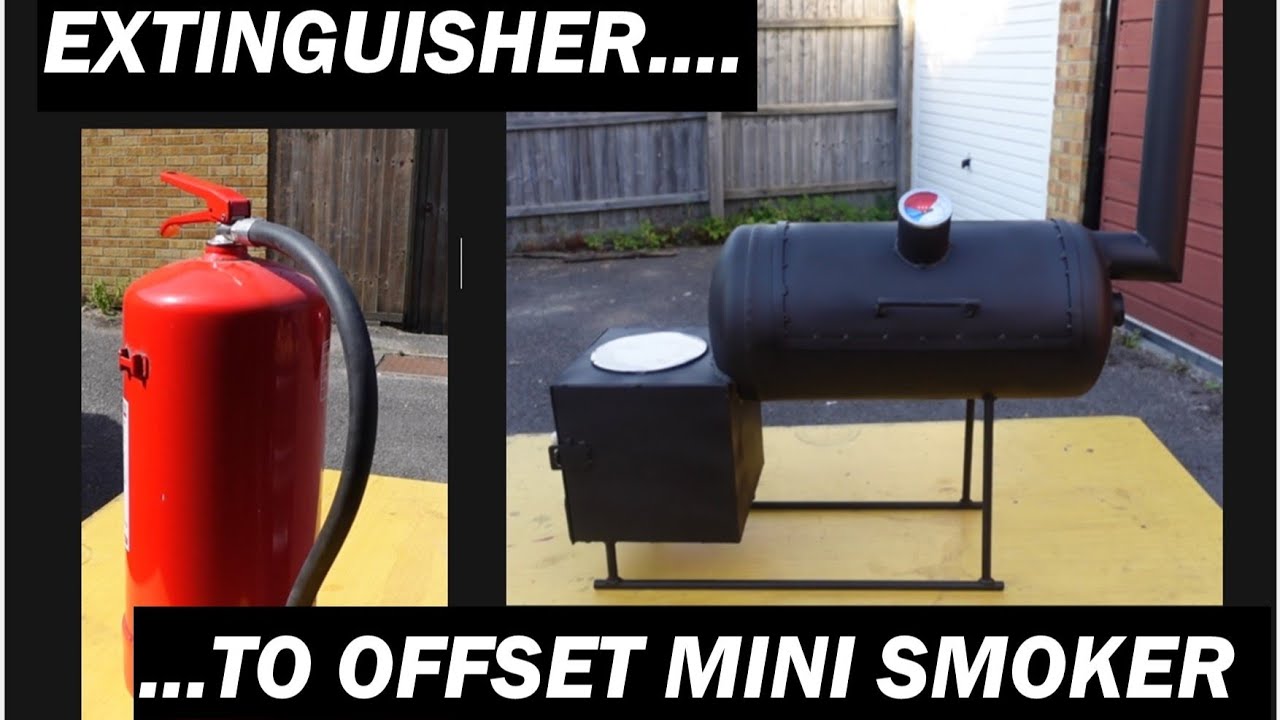 Fire extinguisher mini smoker build