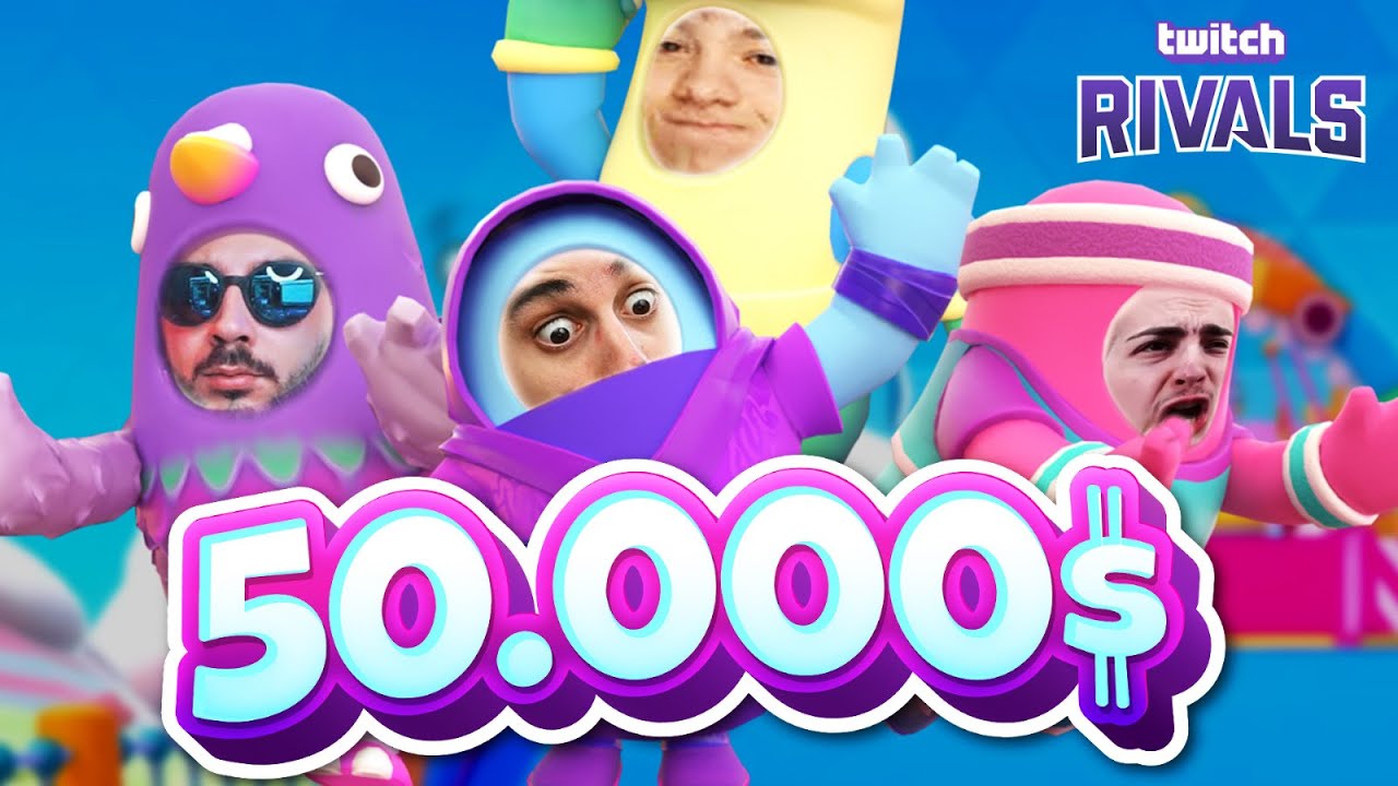 50.000$ TWITCH RIVALS con MATTEOHS, MUUSO e DAVIDAUS! [Fall Guys]