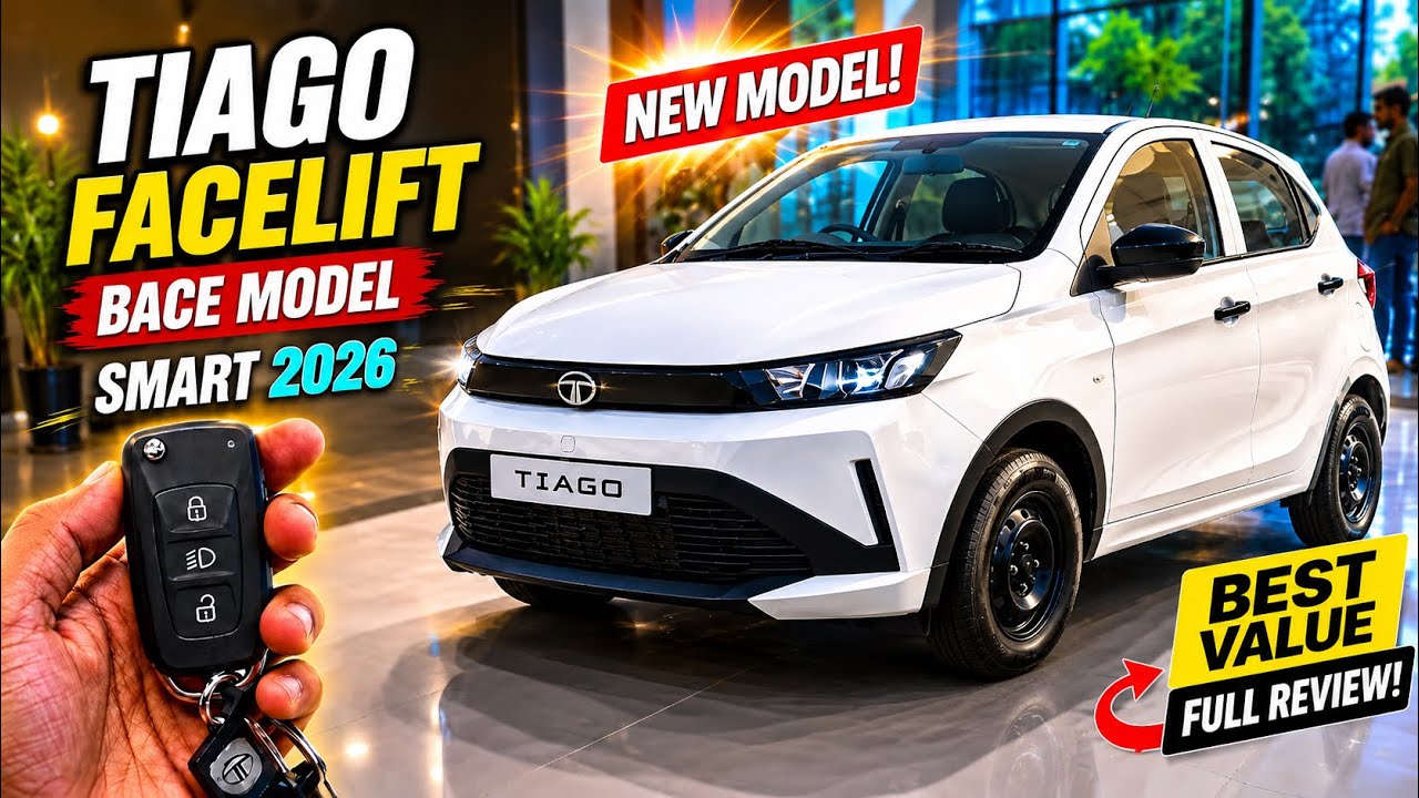 Tata Tiago Smart 2026 Base Model Review | Exterior, Interior, Features & Price