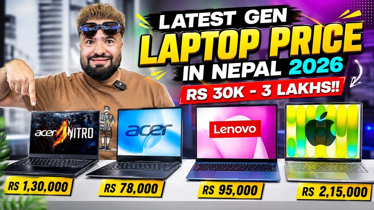 Best Laptops Price in Nepal 2026 | Students| Office Use| Gamers| Intel i5, i7,Ryzen 5 & 7 Deals